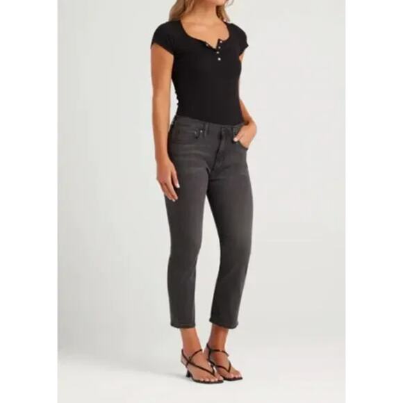 EDWIN NWT Evereve Elin Crop Denim Jean in Knight Rider // 26 - Picture 2 of 15